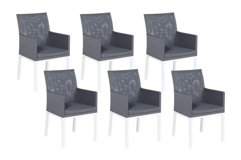 Monteroni Käsinojatuoli - Harmaa/Valkoinen - Puutarhakalusteet - Puutarhatuoli - Karmituoli ulos