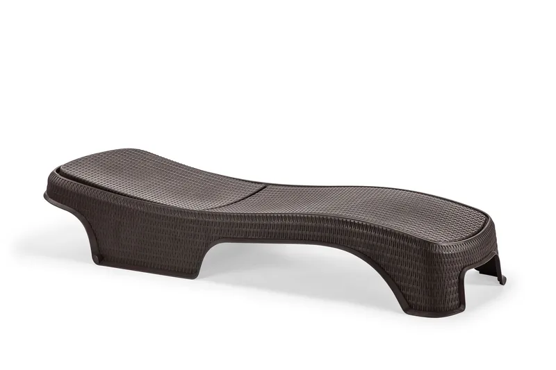 Muneo Aurinkovuode 197 cm - Tummanruskea - Puutarhakalusteet - Puutarhatuoli - Aurinkosänky & aurinkovaunu