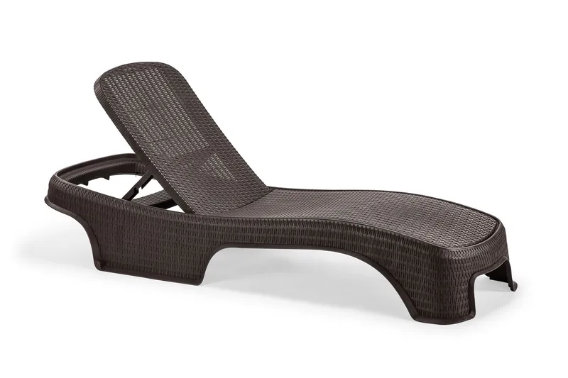 Muneo Aurinkovuode 197 cm - Tummanruskea - Puutarhakalusteet - Puutarhatuoli - Aurinkosänky & aurinkovaunu