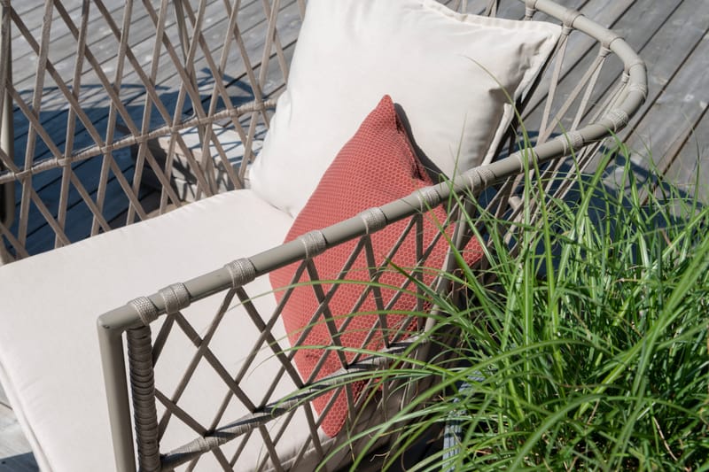 Nojatuoli Hillerstorp Jet Set Lounge - Beige - Puutarhakalusteet - Puutarhatuoli - Ulkotilan nojatuolit