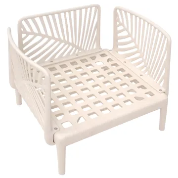 Nojatuoli ulos Saturnia - Beige - Puutarhakalusteet - Puutarhatuoli - Ulkotilan nojatuolit