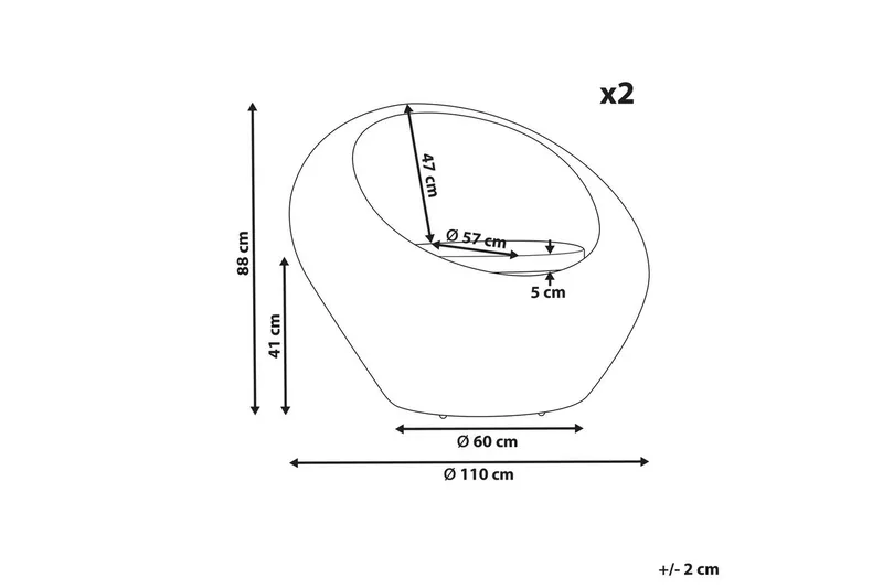 Nojatuolipaketti, 2 kpl Maiori - Puutarhakalusteet - Puutarhatuoli - Ulkotilan nojatuolit