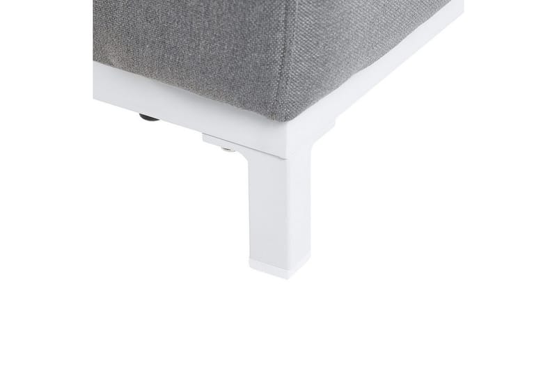 Nojatuolisetti, 2 kpl Rovigo - Harmaa, valkoinen - Puutarhakalusteet - Puutarhatuoli - Ulkotilan nojatuolit