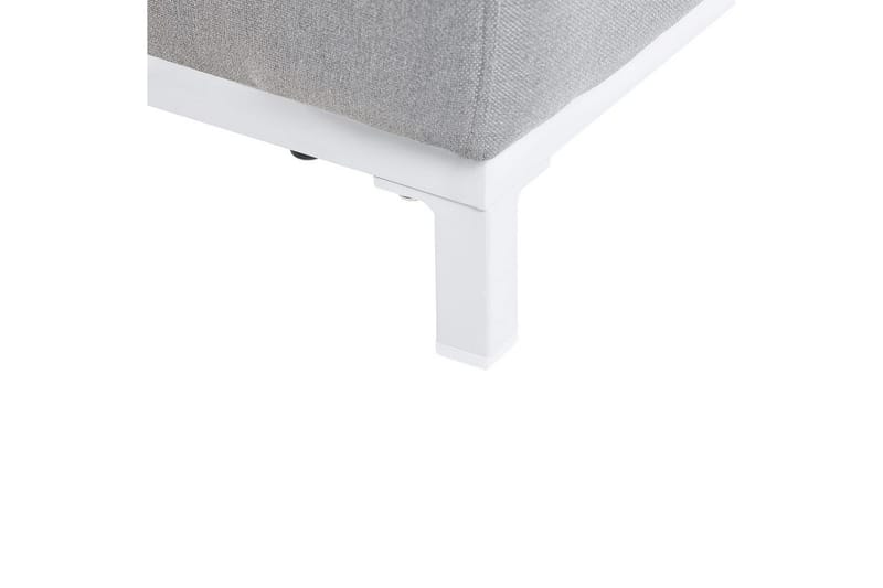 Nojatuolisetti, 2 kpl Rovigo - Vaaleanharmaa, Valkoinen, Vaaleanharmaa, valkoinen - Puutarhakalusteet - Puutarhatuoli - Ulkotilan nojatuolit