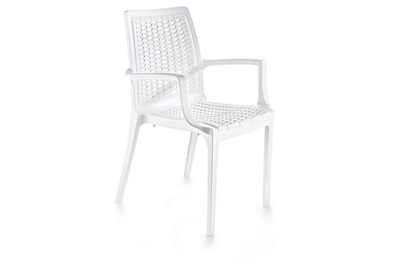 Omber Käsinojatuoli Utomhus, Valkoinen