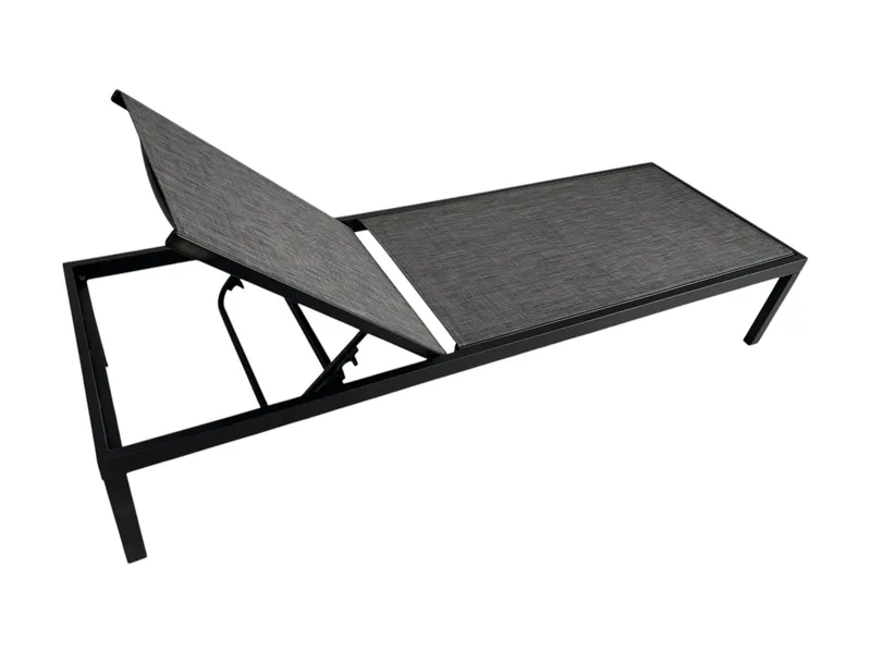 Palermo Aurinkovuode - Musta - Puutarhakalusteet - Puutarhatuoli - Aurinkotuoli