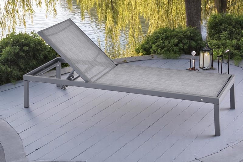 Palermo Aurinkovuode - Musta - Puutarhakalusteet - Puutarhatuoli - Aurinkotuoli