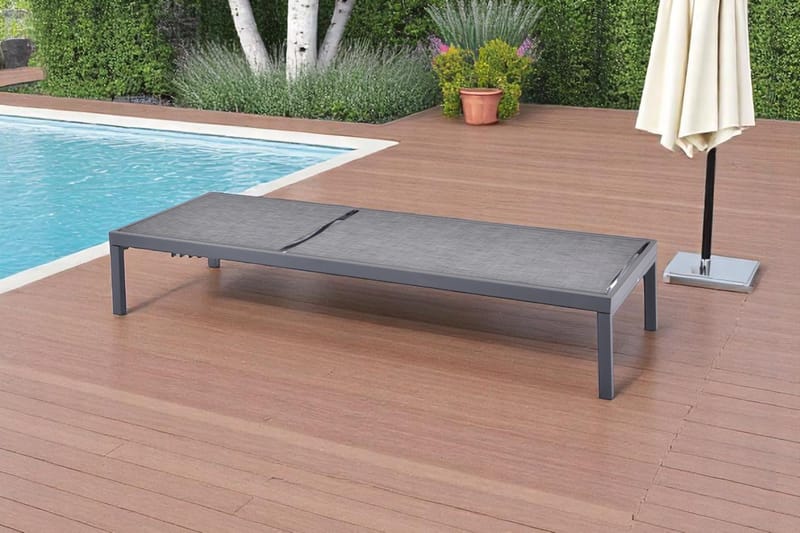 Palermo Aurinkovuode - Musta - Puutarhakalusteet - Puutarhatuoli - Aurinkotuoli