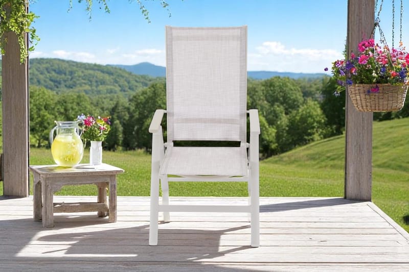 Palermo Ulkono nojatuoli 3-asentoinen taitettava - Korallihiekka - Puutarhakalusteet - Puutarhatuoli - Säätötuoli