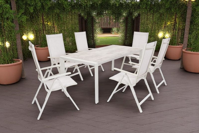 Palermo Ulkono nojatuoli 3-asentoinen taitettava - Korallihiekka - Puutarhakalusteet - Puutarhatuoli - Säätötuoli