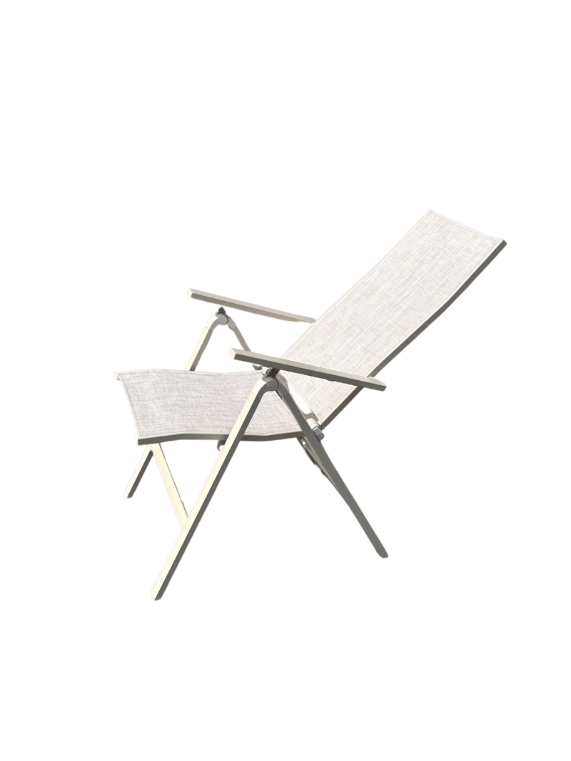 Palermo Ulkono nojatuoli 3-asentoinen taitettava - Korallihiekka - Puutarhakalusteet - Puutarhatuoli - Säätötuoli