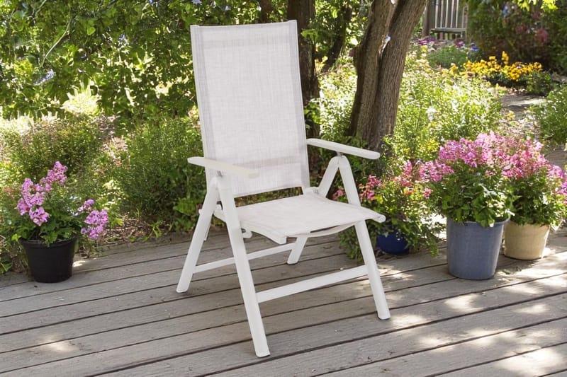 Palermo Ulkono nojatuoli 3-asentoinen taitettava - Korallihiekka - Puutarhakalusteet - Puutarhatuoli - Säätötuoli