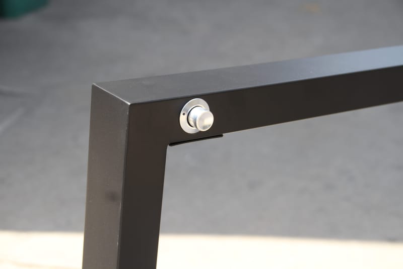 Palermo Ulkono nojatuoli 3-asentoinen taitettava - Musta - Puutarhakalusteet - Puutarhatuoli - Säätötuoli