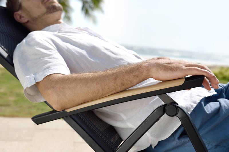 Panama Ulkotuoli säädettävä - Musta - Puutarhakalusteet - Puutarhatuoli - Säätötuoli