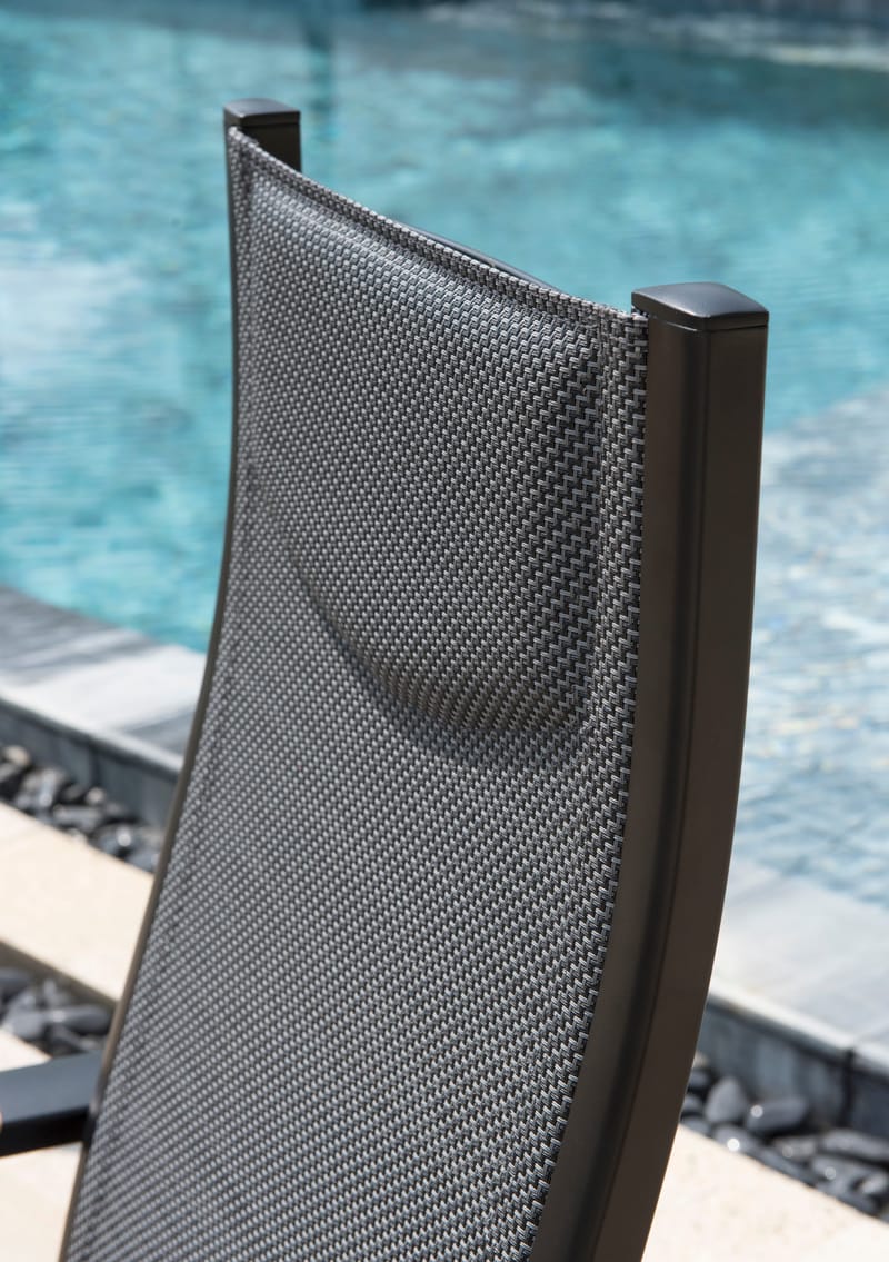 Panama Ulkotuoli säädettävä - Musta - Puutarhakalusteet - Puutarhatuoli - Säätötuoli