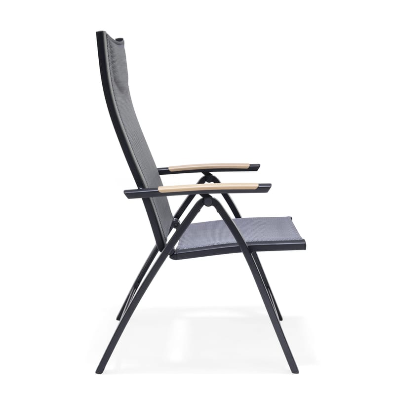 Panama Ulkotuoli säädettävä - Musta - Puutarhakalusteet - Puutarhatuoli - Säätötuoli