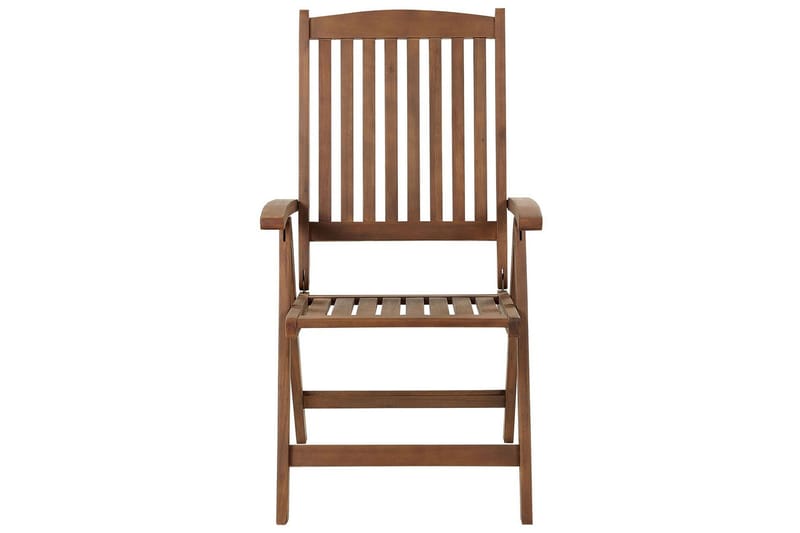 Paolo Asentotuoli - Tummanruskea/Beige - Puutarhakalusteet - Puutarhatuoli - Säätötuoli