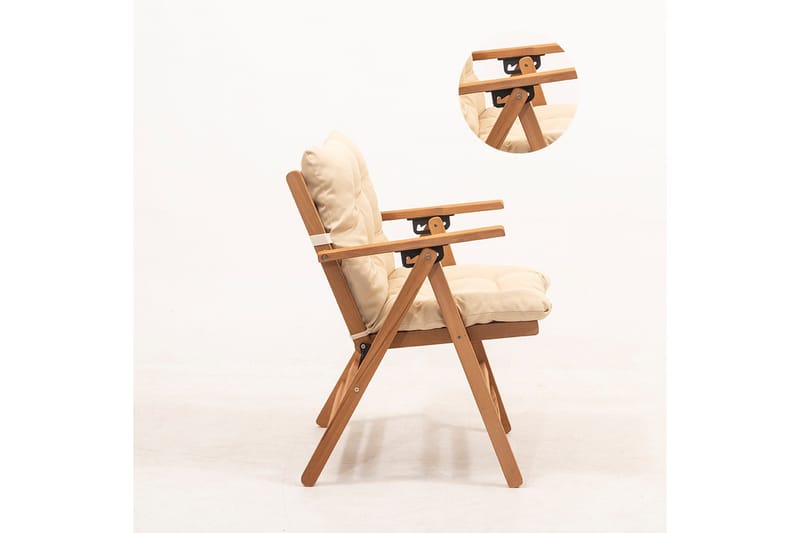 Jakkara Narwani - Kerma/Natural - Puutarhakalusteet - Puutarhatuoli - Ulkotilan nojatuolit