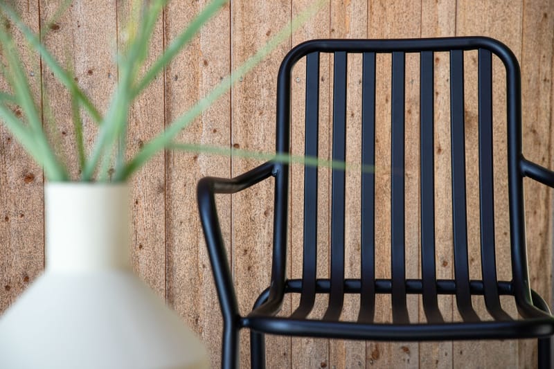 Käsinojallinen tuoli Peking - Musta - Puutarhakalusteet - Puutarhatuoli - Parveketuoli & taittotuoli ulos