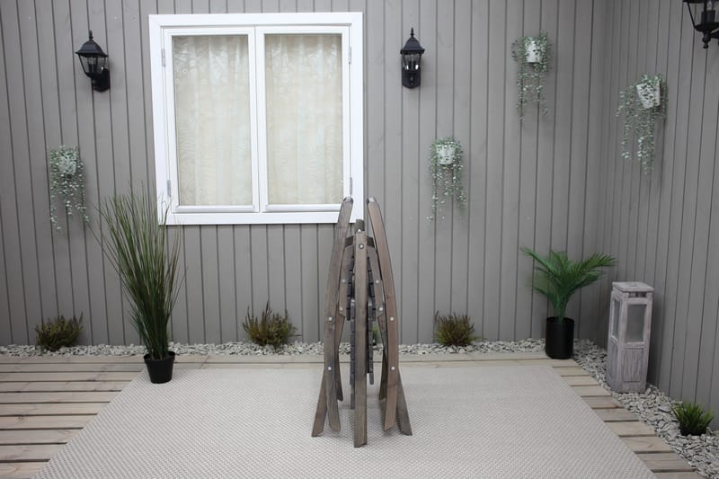 Klaffituoli Edilma - Harmaa - Puutarhakalusteet - Puutarhatuoli - Parveketuoli & taittotuoli ulos