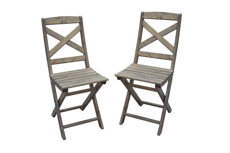 Klaffituoli Edilma - Harmaa - Puutarhakalusteet - Puutarhatuoli - Parveketuoli & taittotuoli ulos