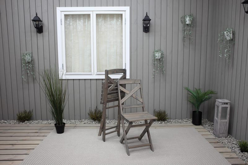 Klaffituoli Edilma - Harmaa - Puutarhakalusteet - Puutarhatuoli - Parveketuoli & taittotuoli ulos