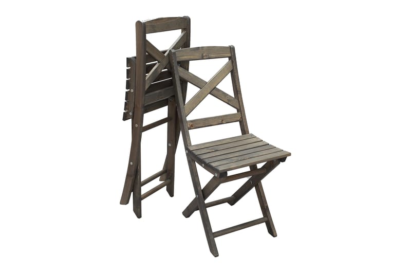 Klaffituoli Edilma - Harmaa - Puutarhakalusteet - Puutarhatuoli - Parveketuoli & taittotuoli ulos