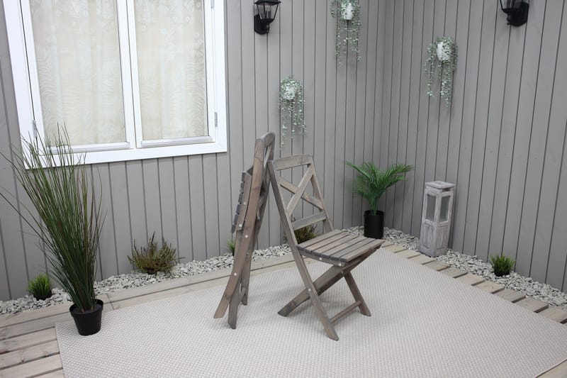 Klaffituoli Edilma - Harmaa - Puutarhakalusteet - Puutarhatuoli - Parveketuoli & taittotuoli ulos