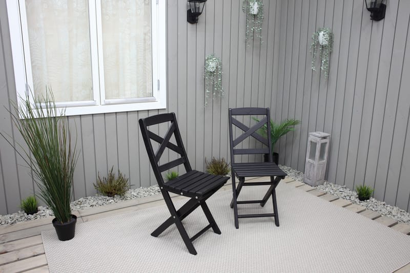 Klaffituoli Edilma - Tummanruskea - Puutarhakalusteet - Puutarhatuoli - Parveketuoli & taittotuoli ulos