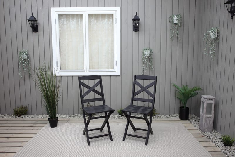 Klaffituoli Edilma - Tummanruskea - Puutarhakalusteet - Puutarhatuoli - Parveketuoli & taittotuoli ulos