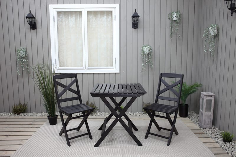 Klaffituoli Edilma - Tummanruskea - Puutarhakalusteet - Puutarhatuoli - Parveketuoli & taittotuoli ulos