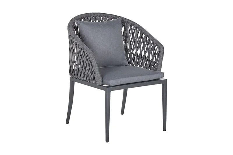 Puutarhatuoli 2 kpl Alumiini Harmaa LIPARI, Harmaa