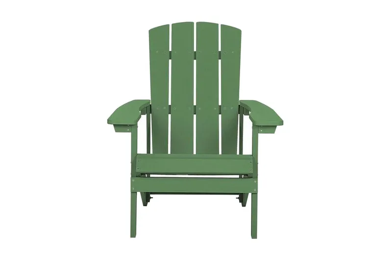 Puutarhatuoli jalkarahilla Vihreä ADIRONDACK - Vihreä - Puutarhakalusteet - Puutarhatuoli - Aurinkotuoli - Kansituoli