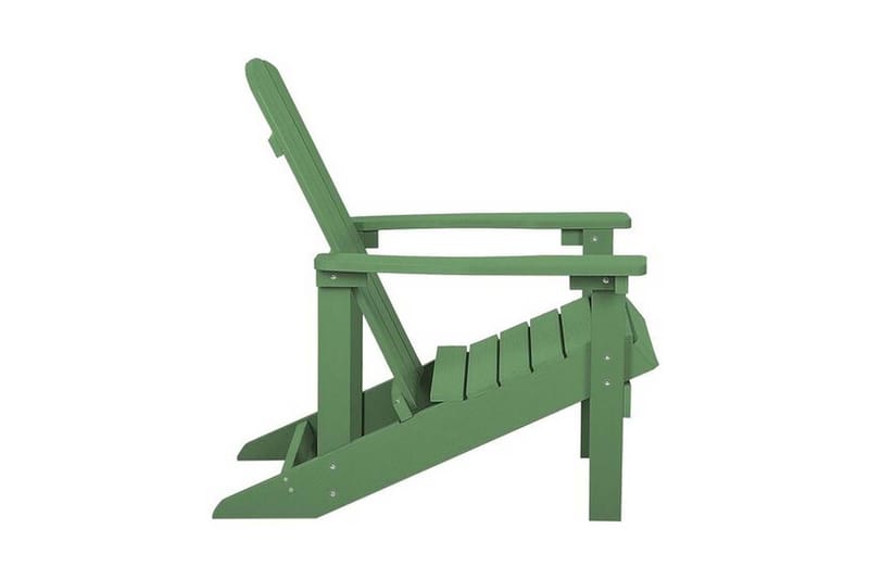 Puutarhatuoli jalkarahilla Vihreä ADIRONDACK - Vihreä - Puutarhakalusteet - Puutarhatuoli - Parveketuoli & taittotuoli ulos