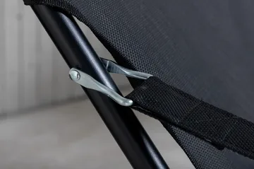 Relaxstol Seville Taitettava pehmusteella - Musta - Puutarhakalusteet - Puutarhatuoli - Parveketuoli & taittotuoli ulos