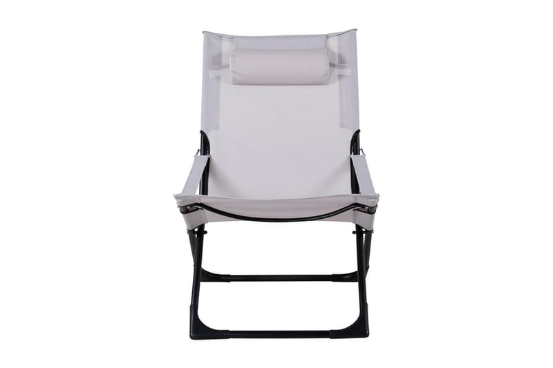 Relaxstol Seville Taitettava pehmusteella - Musta/Harmaa - Puutarhakalusteet - Puutarhatuoli - Parveketuoli & taittotuoli ulos