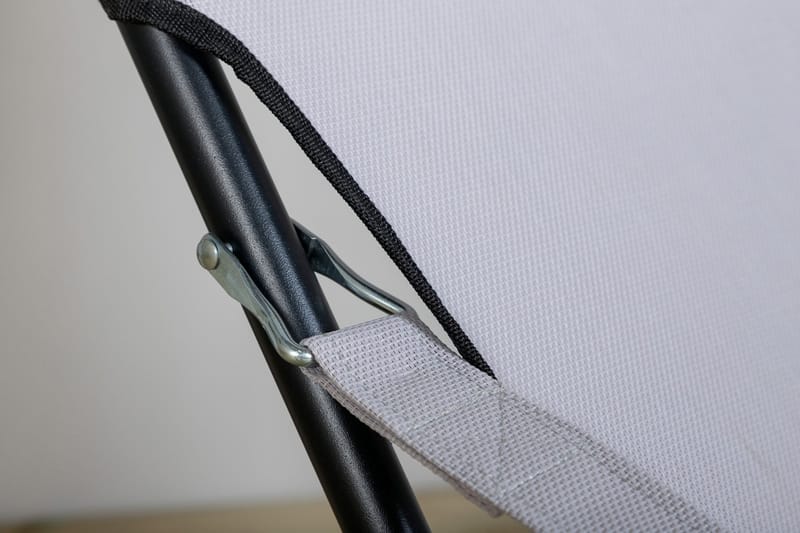 Relaxstol Seville Taitettava pehmusteella - Musta/Harmaa - Puutarhakalusteet - Puutarhatuoli - Parveketuoli & taittotuoli ulos