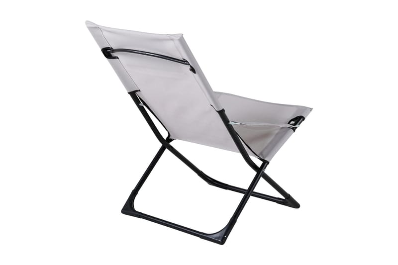 Relaxstol Seville Taitettava pehmusteella - Musta/Harmaa - Puutarhakalusteet - Puutarhatuoli - Parveketuoli & taittotuoli ulos