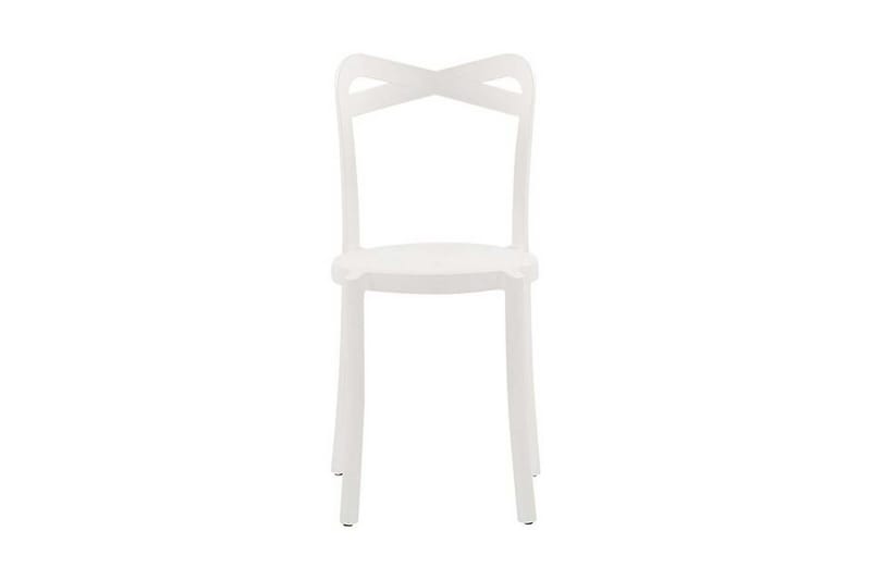 Tuoli 4 kpl Valkoinen CAMOGLI - Valkoinen - Puutarhakalusteet - Puutarhatuoli - Parveketuoli & taittotuoli ulos