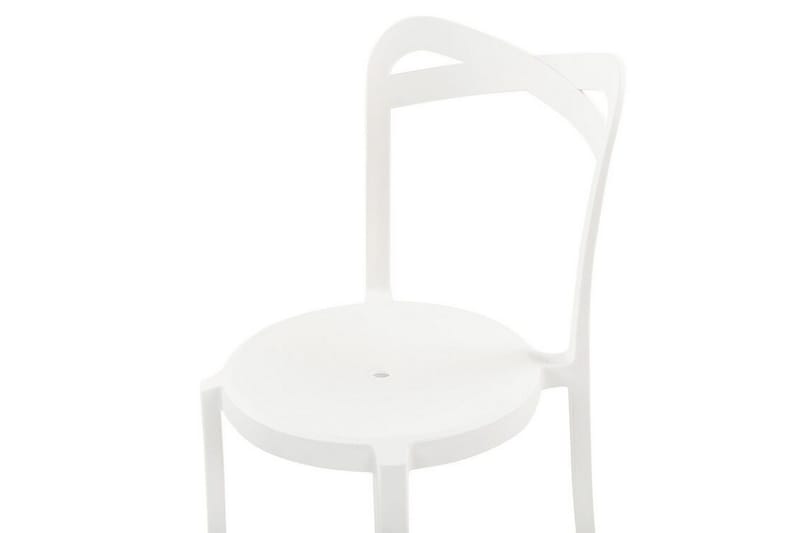 Tuoli 4 kpl Valkoinen CAMOGLI - Valkoinen - Puutarhakalusteet - Puutarhatuoli - Parveketuoli & taittotuoli ulos