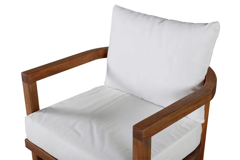 Tuoli Erica pehmusteella Puu - Puu/Luonnonväri - Puutarhakalusteet - Puutarhatuoli - Parveketuoli & taittotuoli ulos