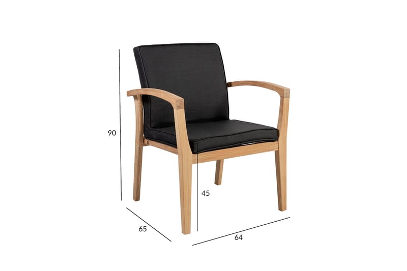 Tuoli Royal - Puutarhakalusteet - Puutarhatuoli - Parveketuoli & taittotuoli ulos