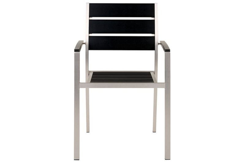 Pereta Käsinojatuoli - Musta/Hopea - Puutarhakalusteet - Puutarhatuoli - Karmituoli ulos