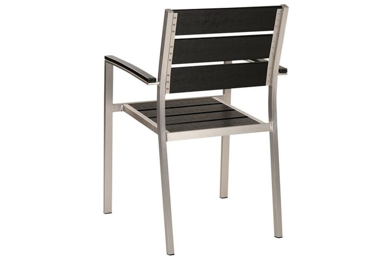 Pereta Käsinojatuoli - Musta/Hopea - Puutarhakalusteet - Puutarhatuoli - Karmituoli ulos