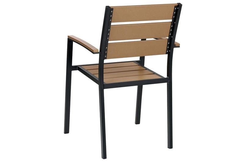 Pereta Käsinojatuoli - Vaaleanruskea/Musta - Puutarhakalusteet - Puutarhatuoli - Karmituoli ulos