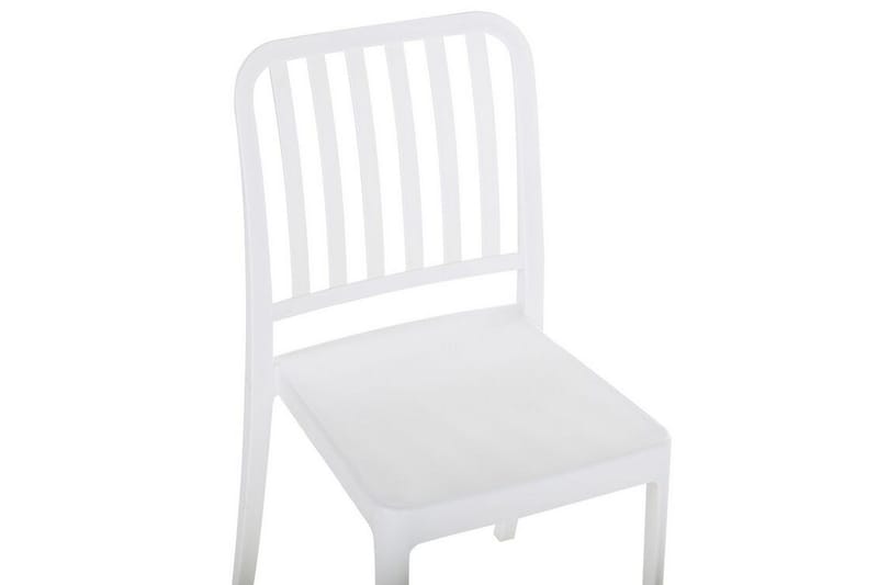 Pesaro Ruokatuoli Ulkokäyttöön - Valkoinen - Puutarhakalusteet - Puutarhatuoli - Karmituoli ulos