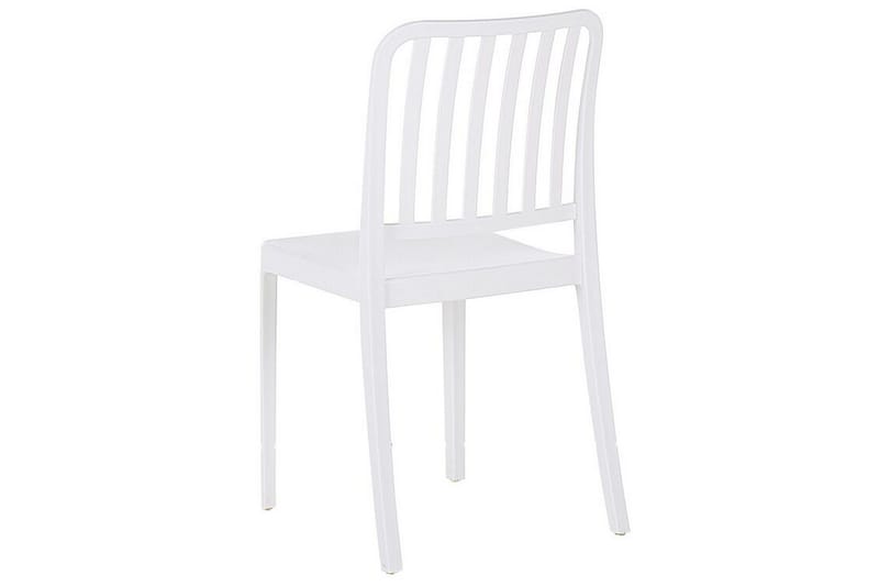 Pesaro Ruokatuoli Ulkokäyttöön - Valkoinen - Puutarhakalusteet - Puutarhatuoli - Karmituoli ulos