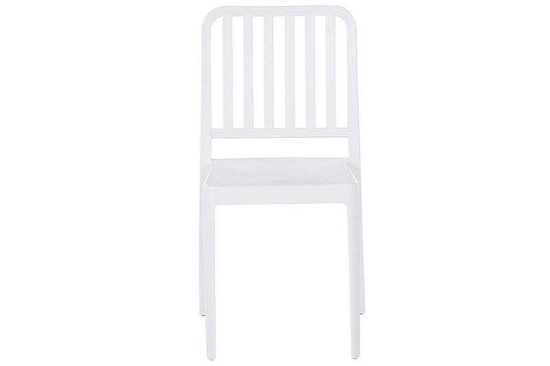 Pesaro Ruokatuoli Ulkokäyttöön - Valkoinen - Puutarhakalusteet - Puutarhatuoli - Karmituoli ulos