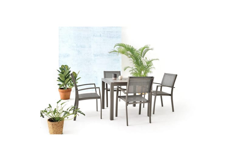 Pinottava nojatuoli Lifestyle Garden Solana 4 kpl - Puutarhakalusteet - Puutarhatuoli - Karmituoli ulos