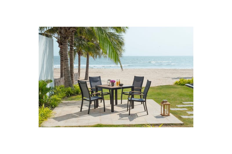 Pinottava nojatuoli Lifestyle Garden Panama 4 kpl - Puutarhakalusteet - Puutarhatuoli - Karmituoli ulos